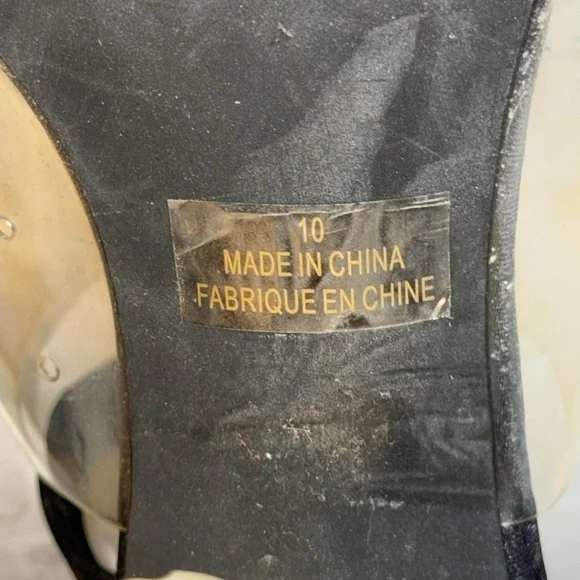 Jeffrey Campbell Clear Stretch Strap Acrylic Translucent Block Heel Sandal Heels - Picture 12 of 12